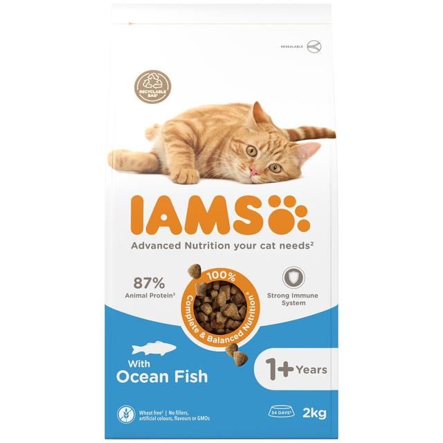 IAMS for Vitality Adult Cat Food With Ocean Fish   2kg