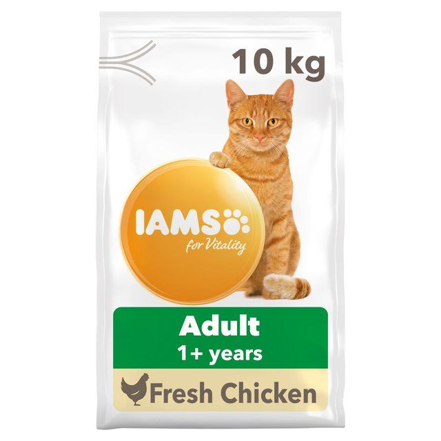 IAMS for Vitality Adult Cat Food with Fresh Chicken   10kg