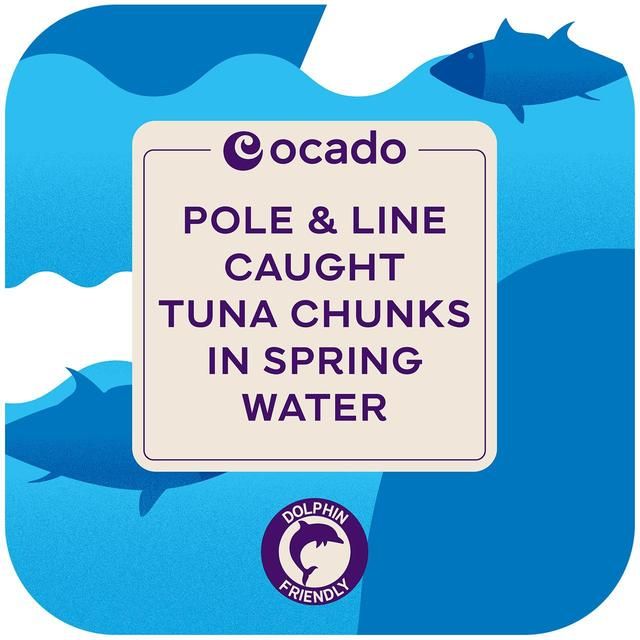 Ocado Pole & Line Caught Tuna Chunks in Spring Water   4 x 160g