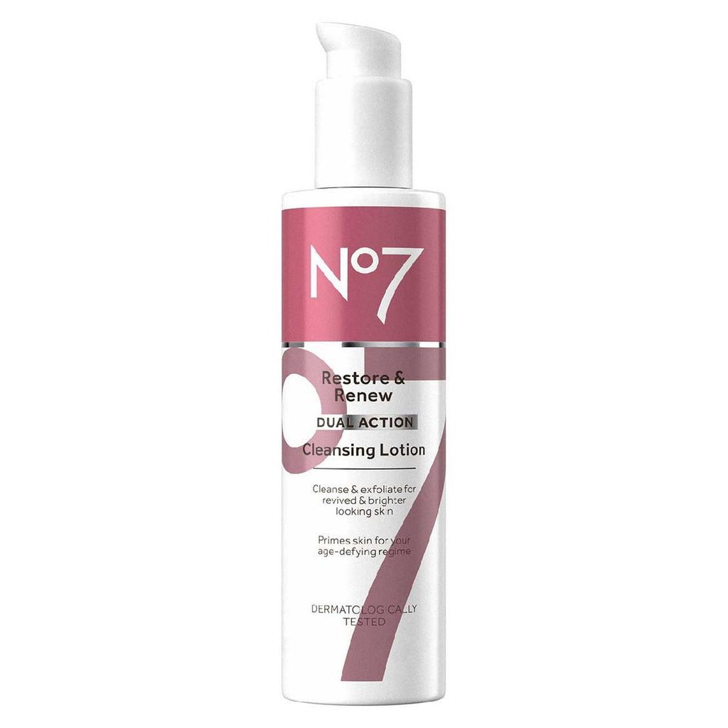 No7 Restore & Renew Dual Action Cleansing Lotion 200ml