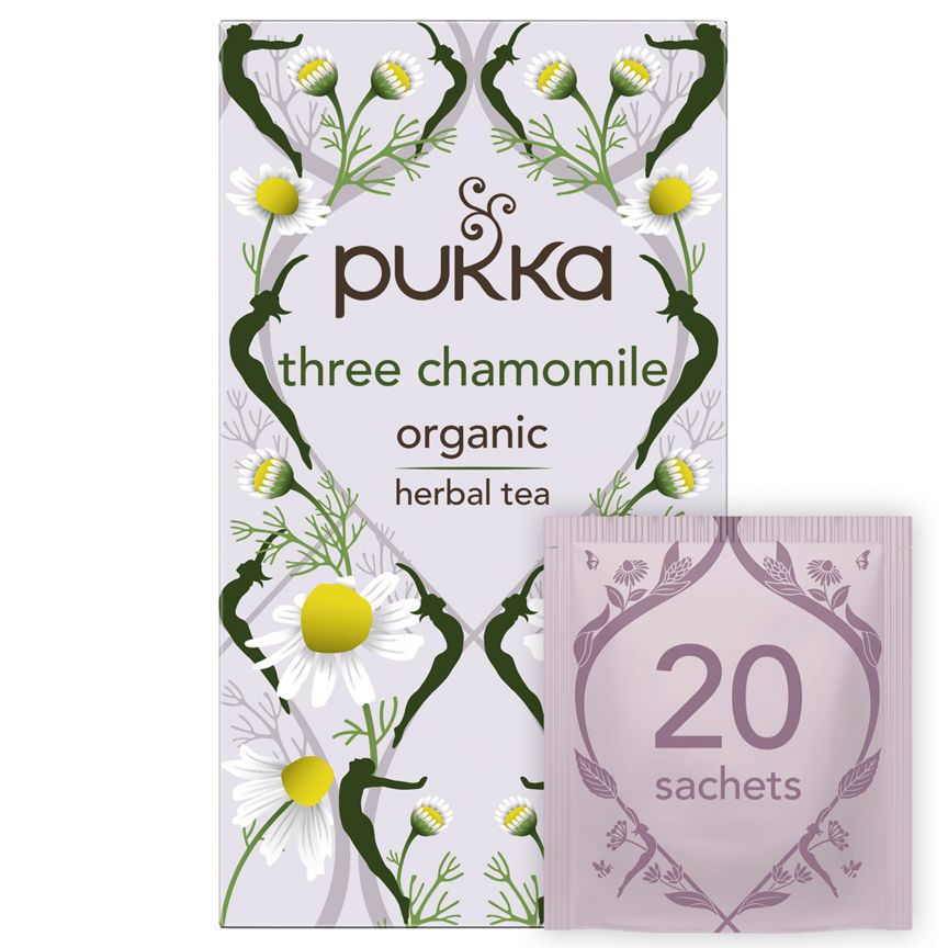 Pukka Three Chamomile 20 Organic Herbal Tea Bags