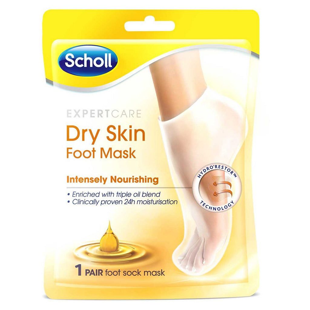 Scholl Expert Care Dry Skin Foot Mask No Added Fragrance or Colourants- 1 Pair