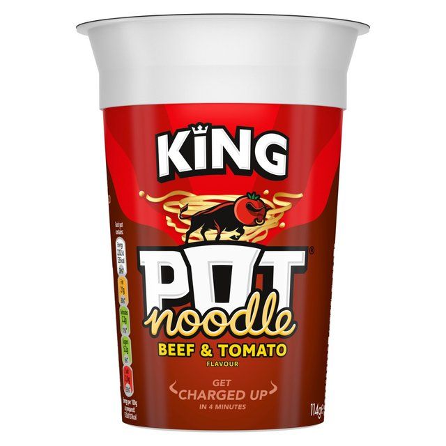 King Pot Noodle Beef &amp; Tomato   114g