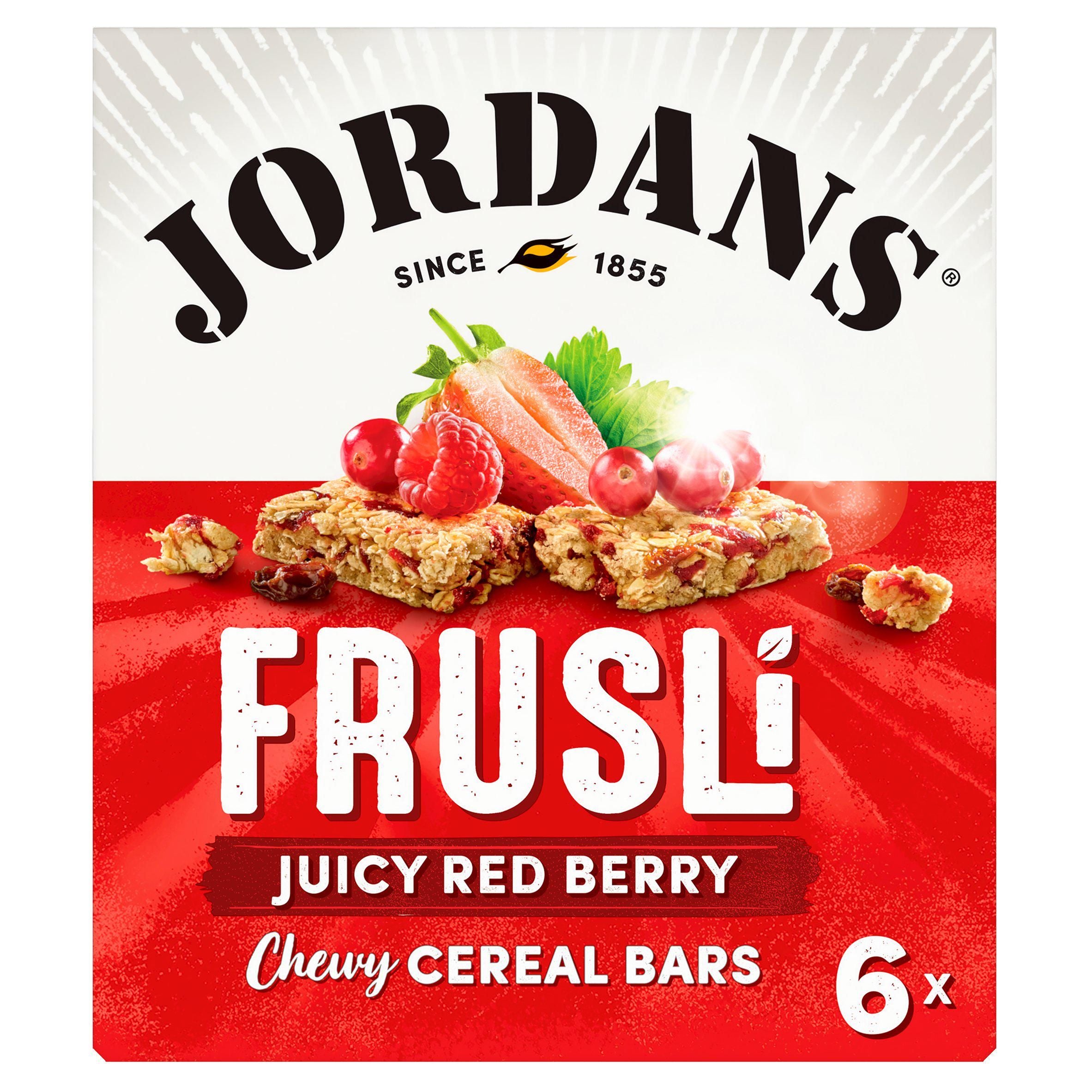 Jordans Frusli Juicy Red Berry Chewy Cereal Bars 6x30g