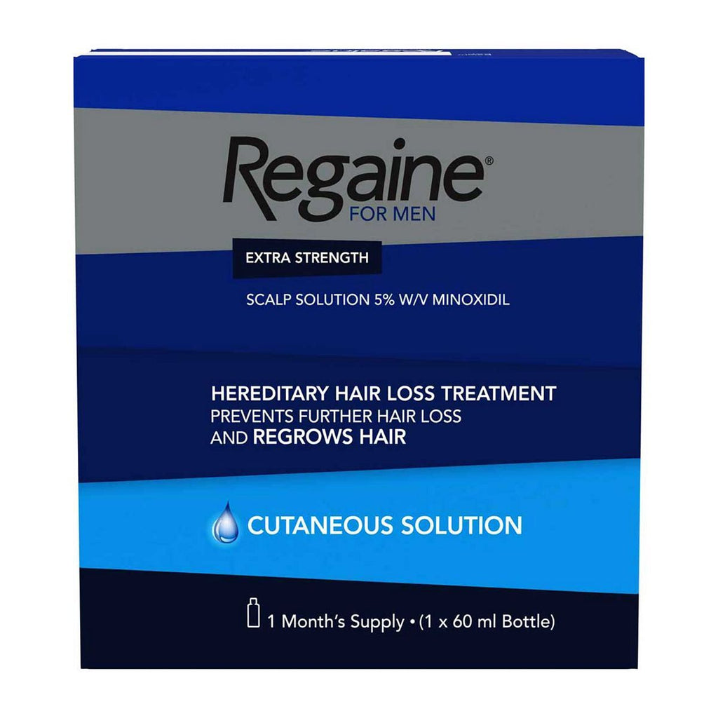 Regaine for Men Extra Strength Scalp Solution 5% W/V Minoxidil - 1 Month's Supply