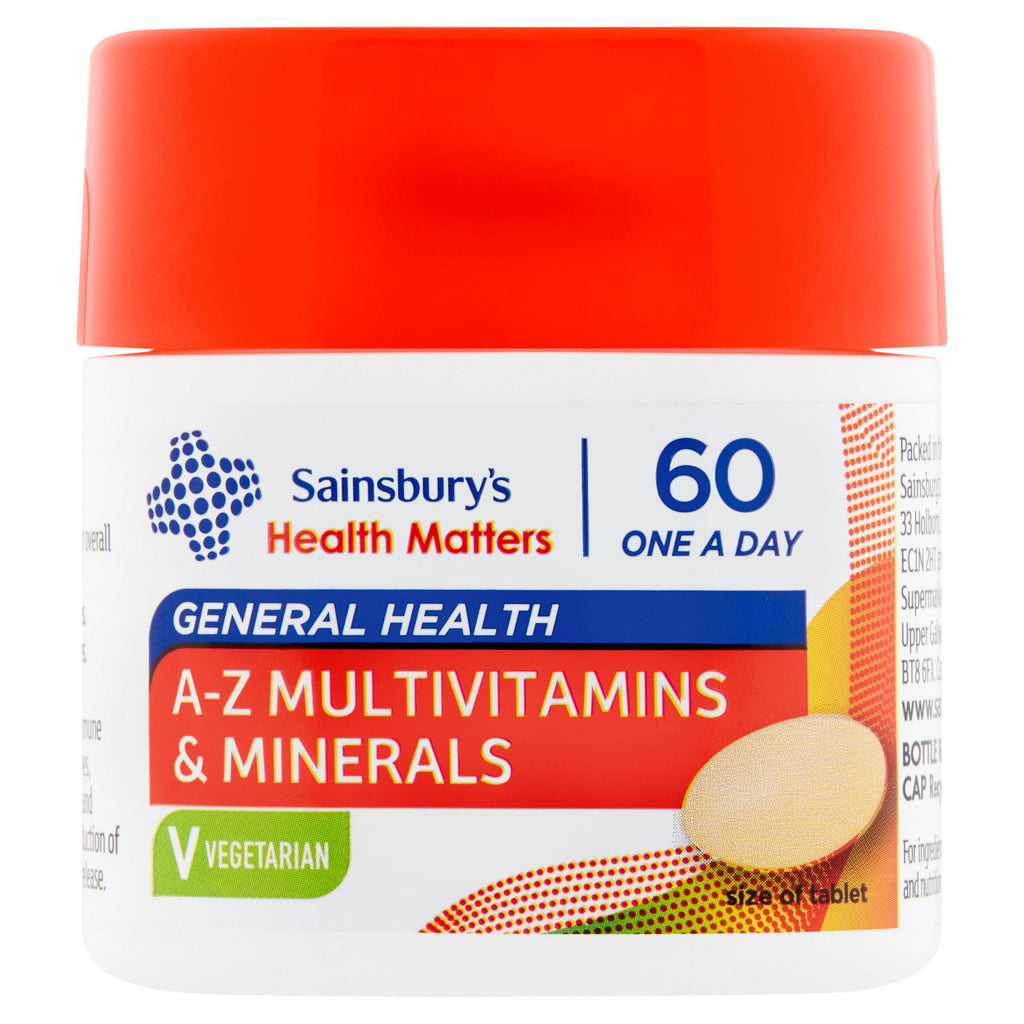 Sainsbury's A-Z Multivitamins & Minerals Tablets 1 a Day x60