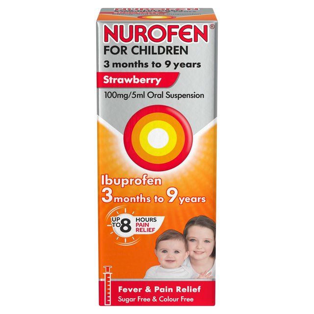 Nurofen for Children 3mths - 9yrs Ibuprofen Strawberry   100ml