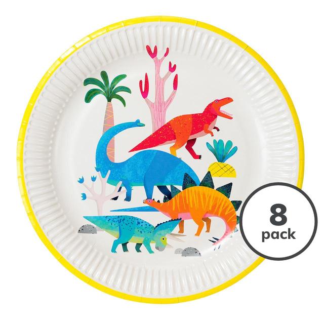 Talking Tables Dinosaur Plates   8 per pack