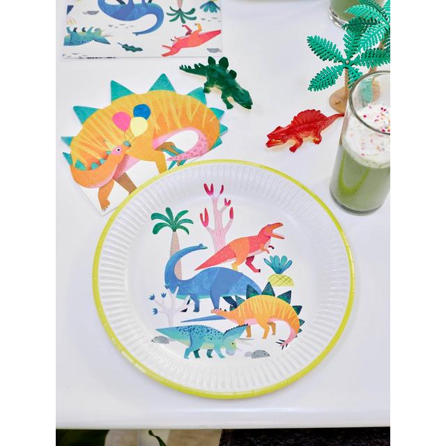 Talking Tables Dinosaur Plates   8 per pack GOODS M&S   