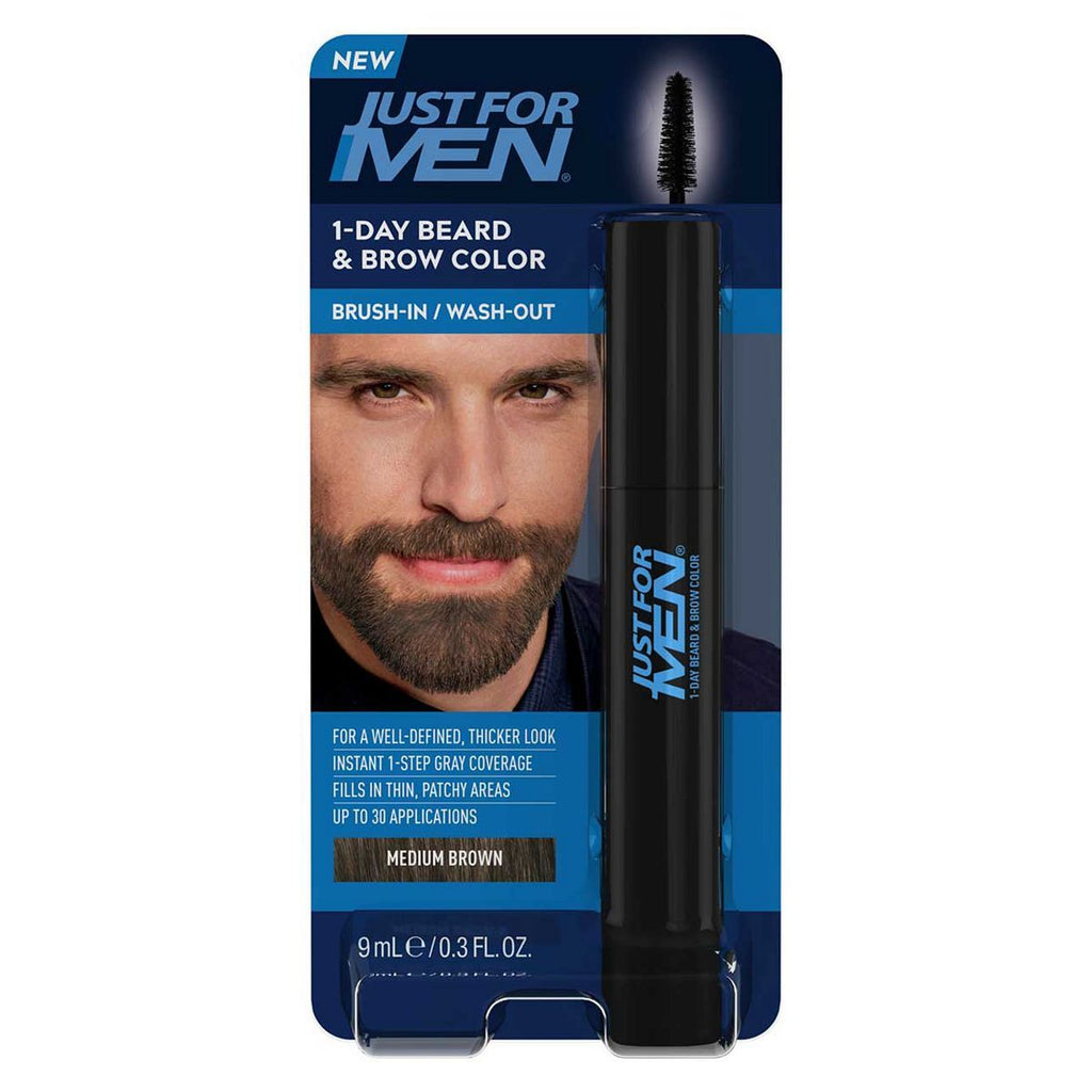 Just For Men 1-Day Beard & Brow Colour Medium Brown 9ml