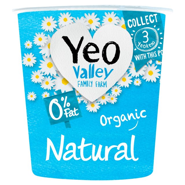 Yeo Valley Organic 0% Fat Natural Yoghurt   150g