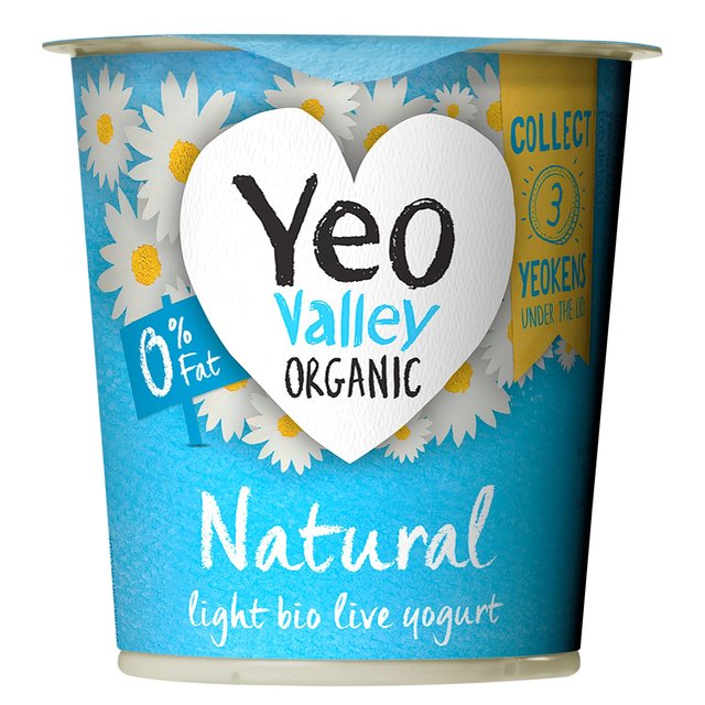 Yeo Valley Organic 0% Fat Natural Yoghurt   150g