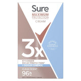 Sure Maximum Protection Clean Scent Cream Stick Antiperspirant   45ml GOODS M&S   