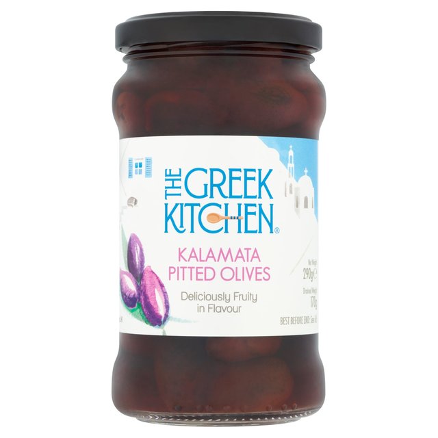 The Greek Kitchen Kalamata Pitted Olives   290g GOODS M&S   