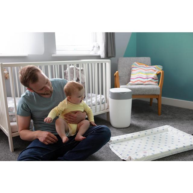 Tommee Tippee Twist & Click White Nappy Bin Includes 1x Refill Cassette GOODS M&S   