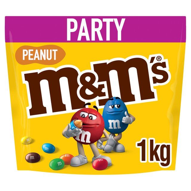 M&M's Crunchy Peanut & Milk Chocolate Party Mix Bulk Snack Bag   1kg