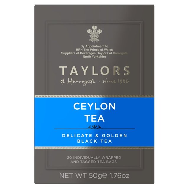 Taylors Ceylon Teabags   20 per pack GOODS M&S   