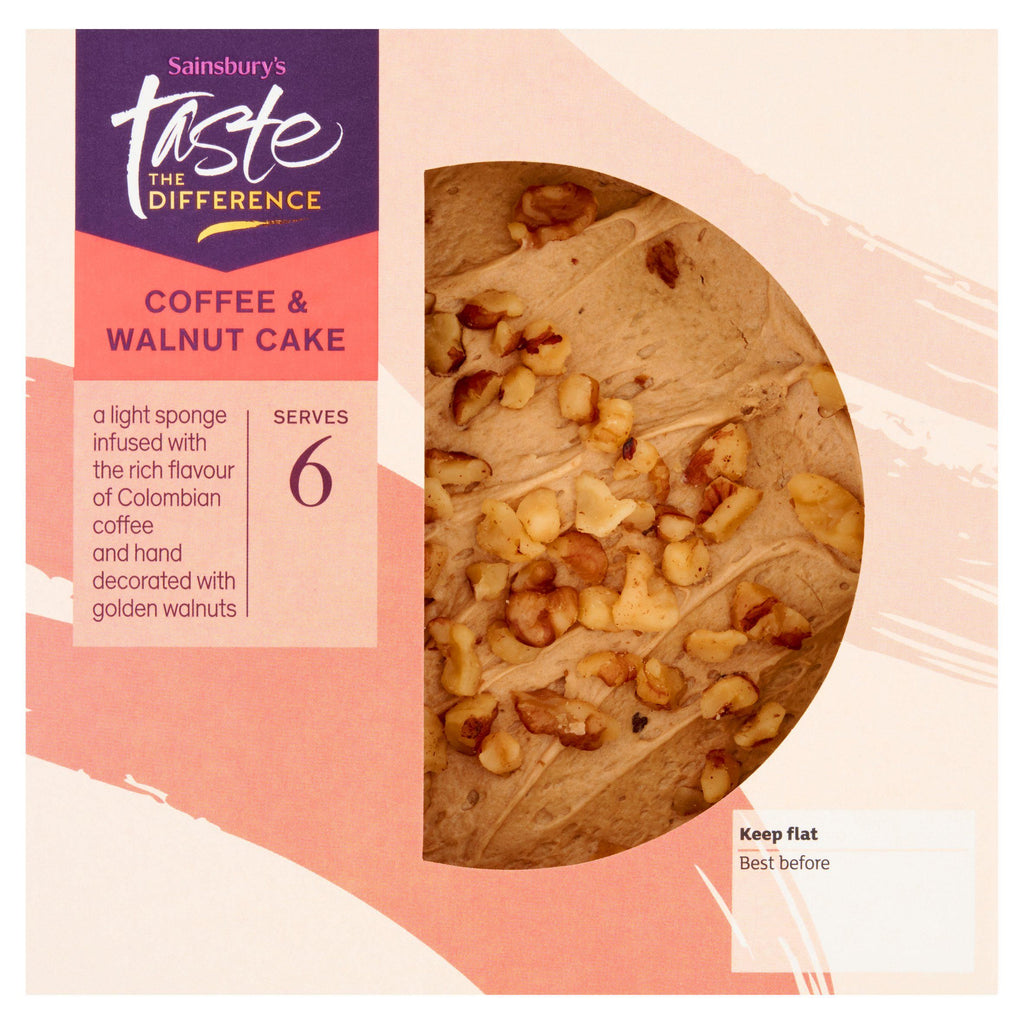 Sainsbury's Coffee & Walnut Cake, Taste the Difference 400g