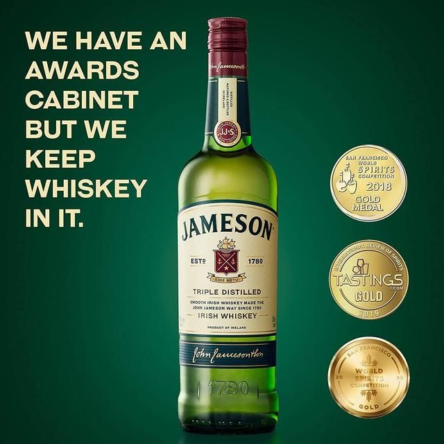 Jameson Triple Distilled Blended Irish Whiskey   1L