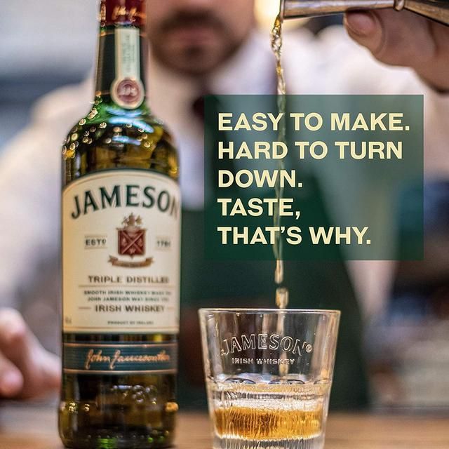 Jameson Triple Distilled Blended Irish Whiskey   1L