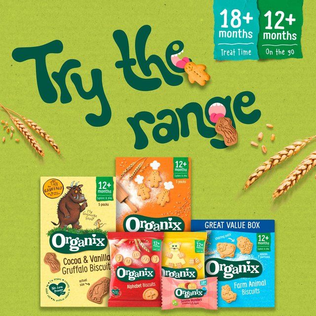 Organix Strawberry & Apple Organic Jammie Monsters Toddler & Kids Multipack   8 x 8g GOODS M&S   