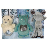 Bone  Barkers Dog Toy in Polar Ring Design Pack of 3