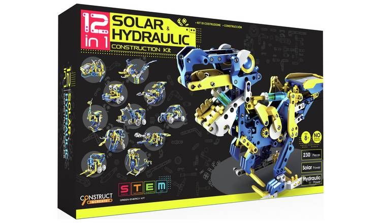 Menkind 12 In 1 Solar Hydraulic Construction Kit