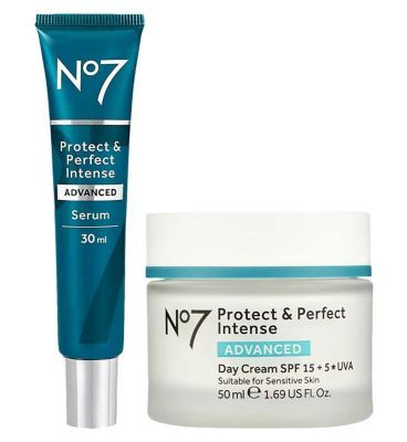 No7 Protect & Perfect Intense ADVANCED Day Cream & Serum Bundle