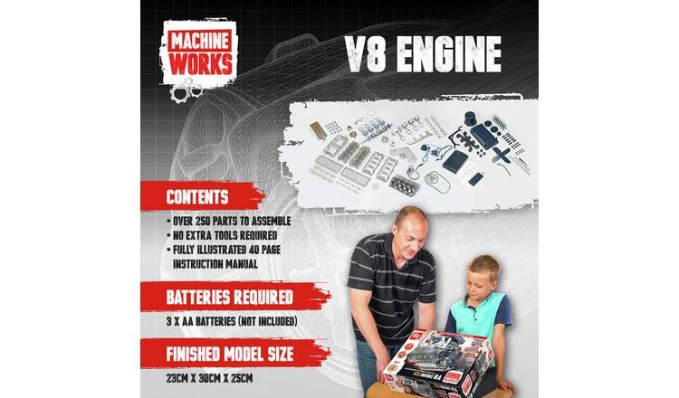 Machine Works Build Your Own Internal Combustion V8 Engine GOODS Argos