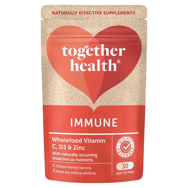 Together Immune Vitamin C Zinc & Selenium Vegetable Capsules    30 per pack