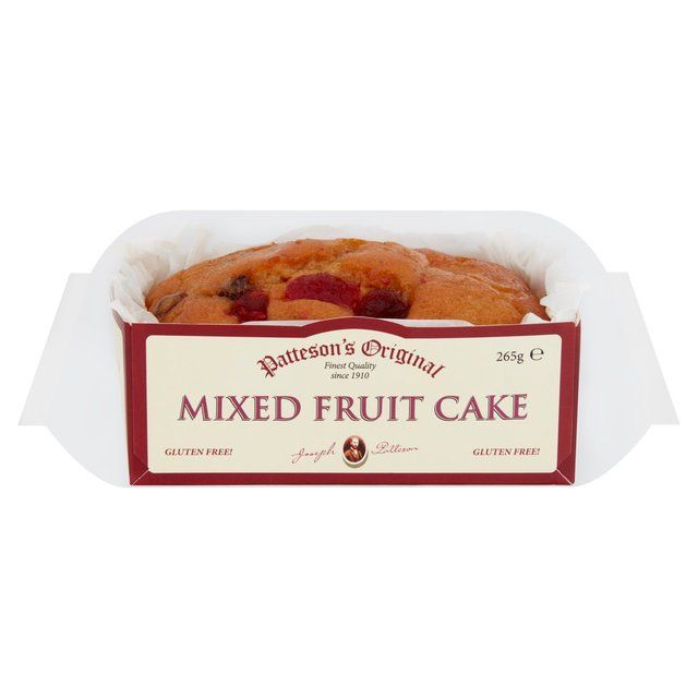 Patteson's Gluten Free Mixed Fruit Loaf Cake   285g