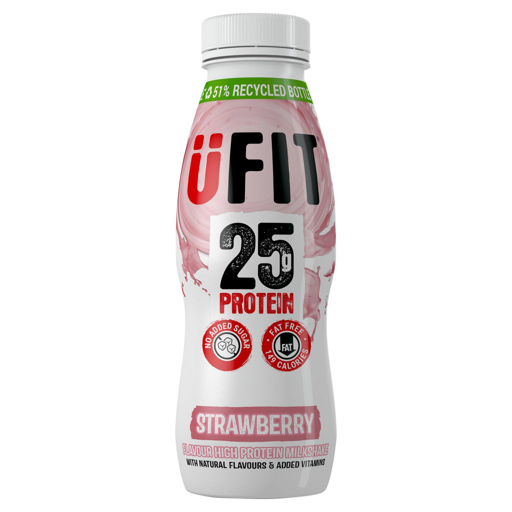 Ufit Strawberry Flavour High Protein Milkshake 330ml