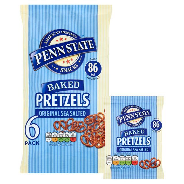 Penn State Sea Salted Multipack Pretzels   6 x 22g GOODS M&S   