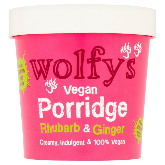 Wolfy's Vegan Rhubarb & Ginger Porridge   84g