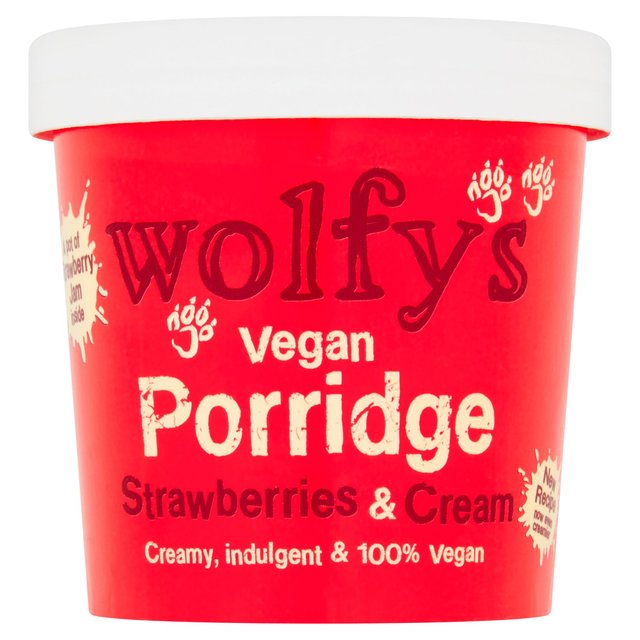 Wolfy's Vegan Strawberries & Cream Porridge   84g