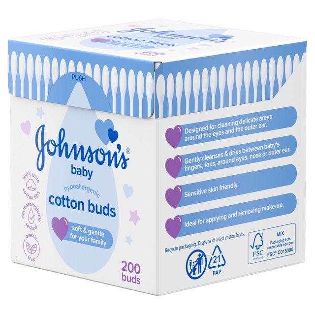 Johnson's Baby Cotton Buds   200 per pack