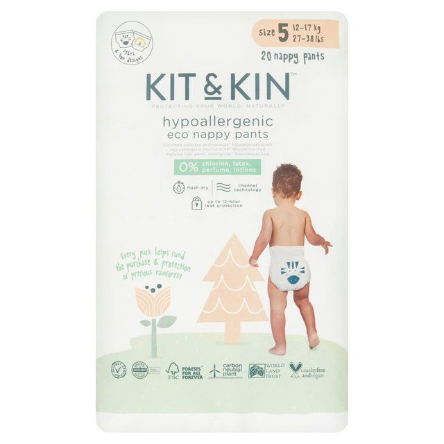 Kit & Kin Eco Nappy Pants Size 5 (12-17kg)   20 per pack GOODS M&S   