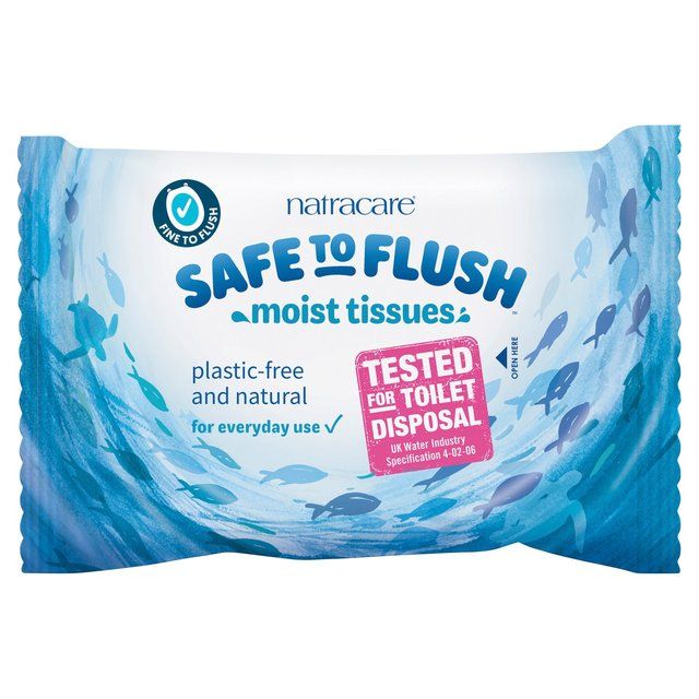 Natracare Safe To Flush Organic Moist Tissues   30 per pack GOODS M&S   