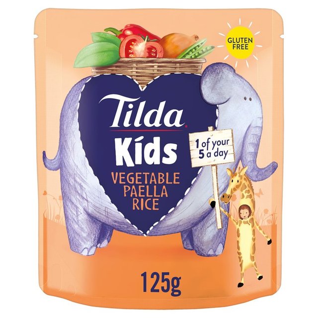 Tilda Kids Vegetable Paella Rice   125g