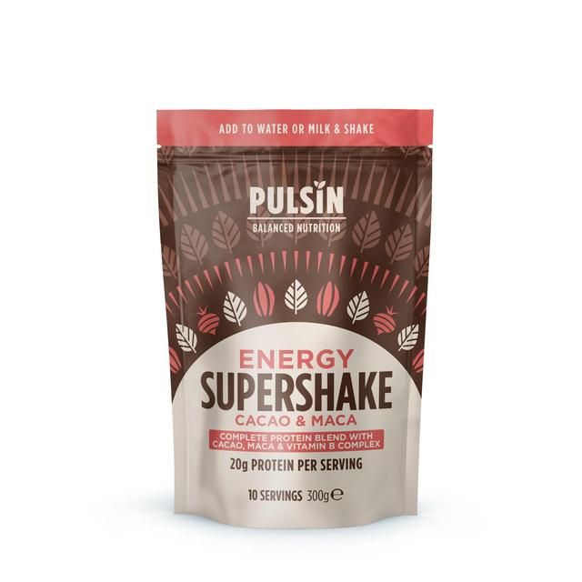 Pulsin Energy Cacao & Maca Supershake Protein Powder    300g