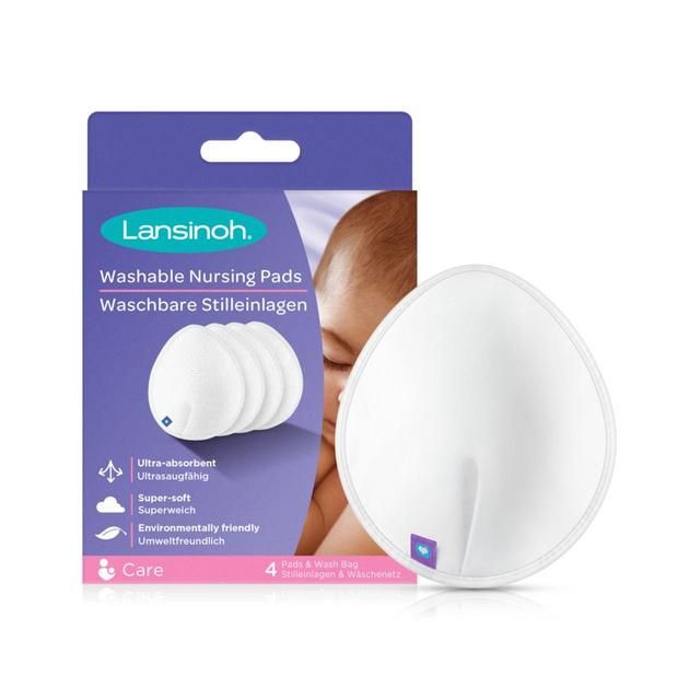 Lansinoh Washable Nursing Breast Pads   4 per pack