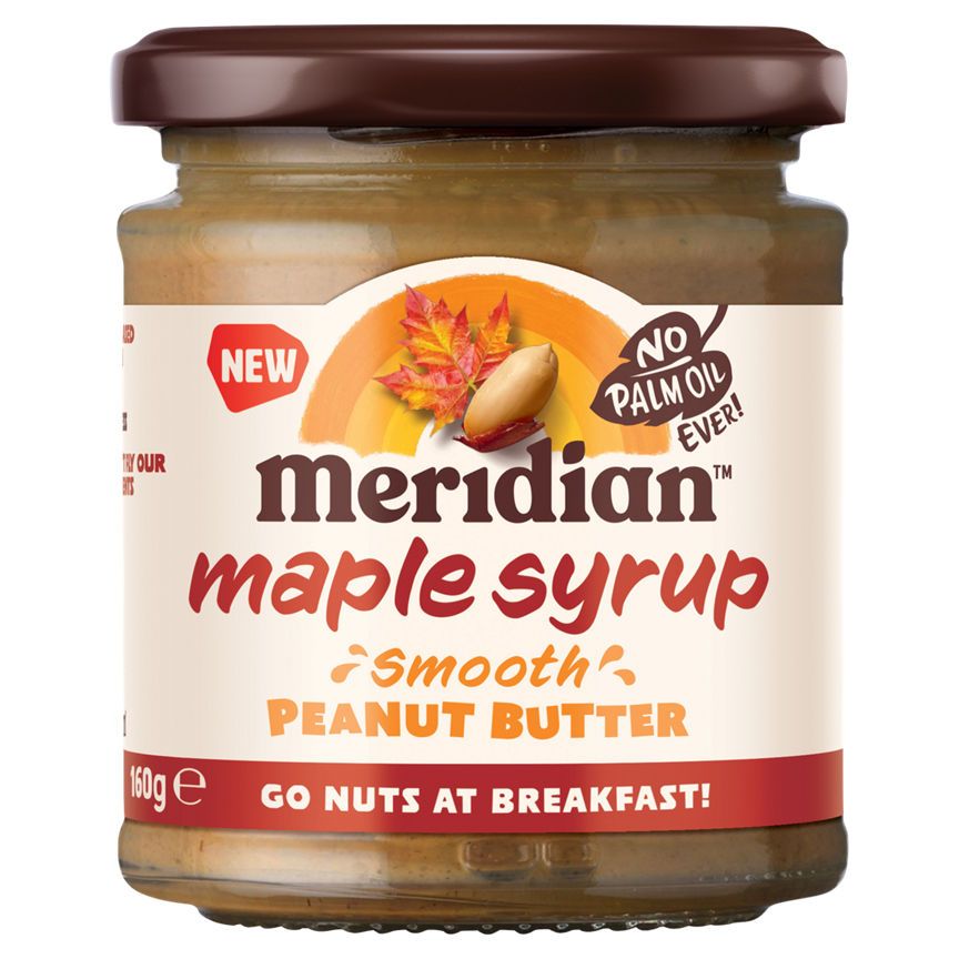 Meridian Maple Syrup Smooth Peanut Butter 160g