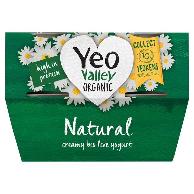 Yeo Valley Organic Natural Yoghurt    4 x 110g