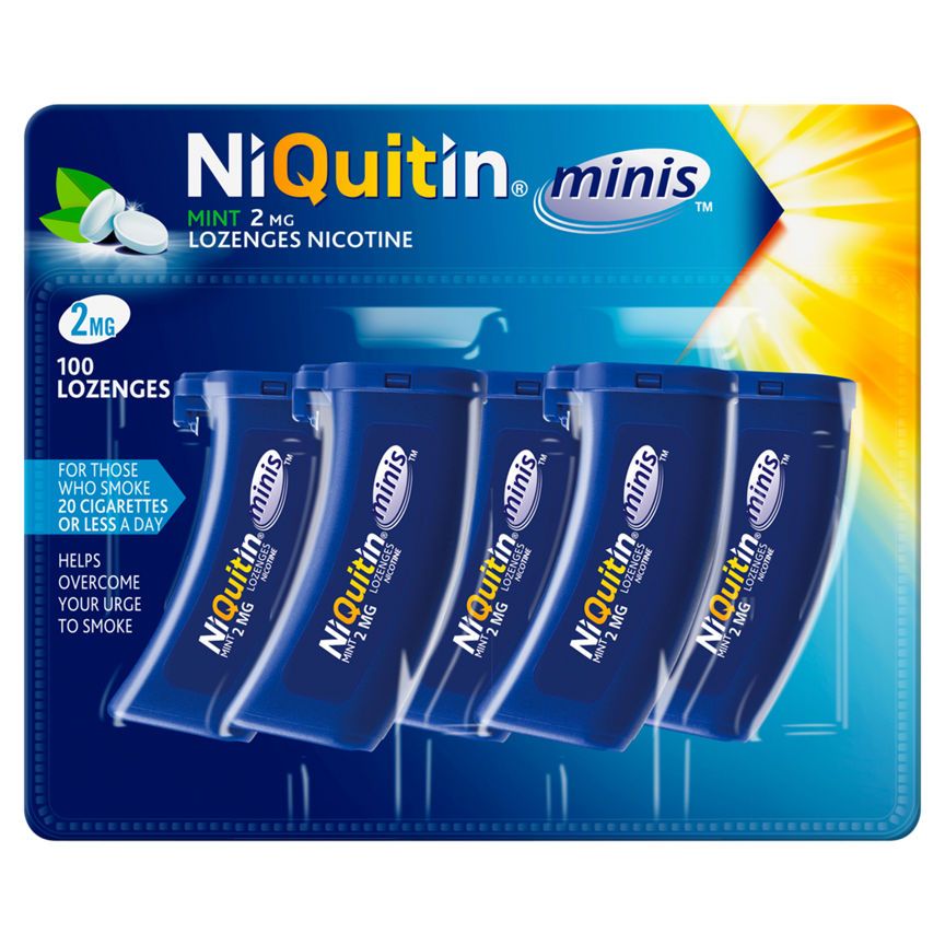 NiQuitin Minis 2 Mg Lozenges Nicotine GOODS ASDA   