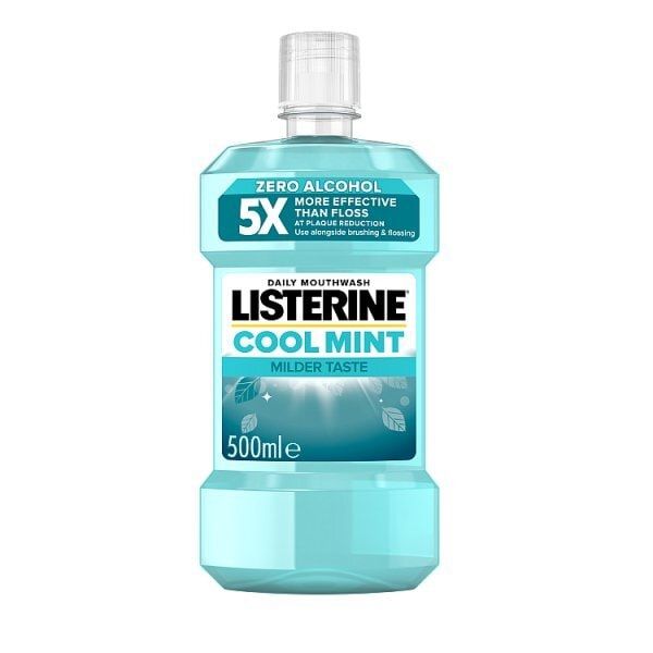 Listerine Zero Alcohol Cool Mint Mouthwash 500ml