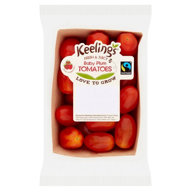 Keelings Fairtrade Baby Plum Tomatoes   250g