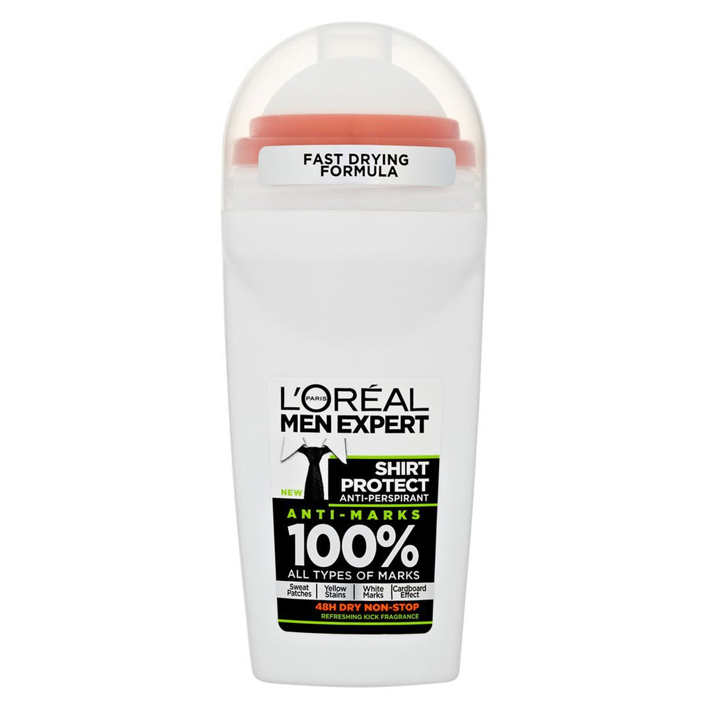 L'Oreal Men Expert Shirt Protect Anti-Marks 48H Roll On Antiperspirant Deodorant 50ml