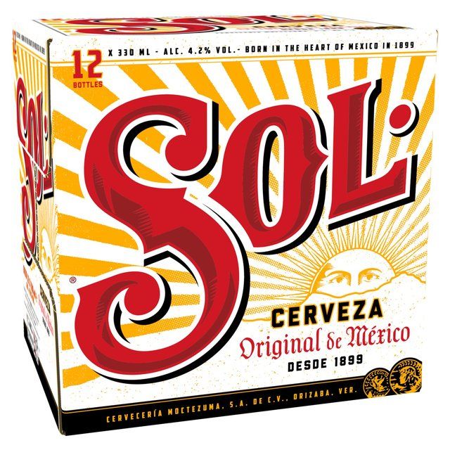 Sol Mexican Lager Chilled to Door   12 x 330ml