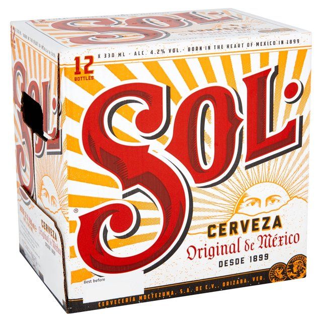 Sol Mexican Lager Chilled to Door   12 x 330ml