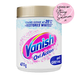 Vanish Gold Oxi Action Laundry Stain Remover Powder White 470g Stain removal Sainsburys   